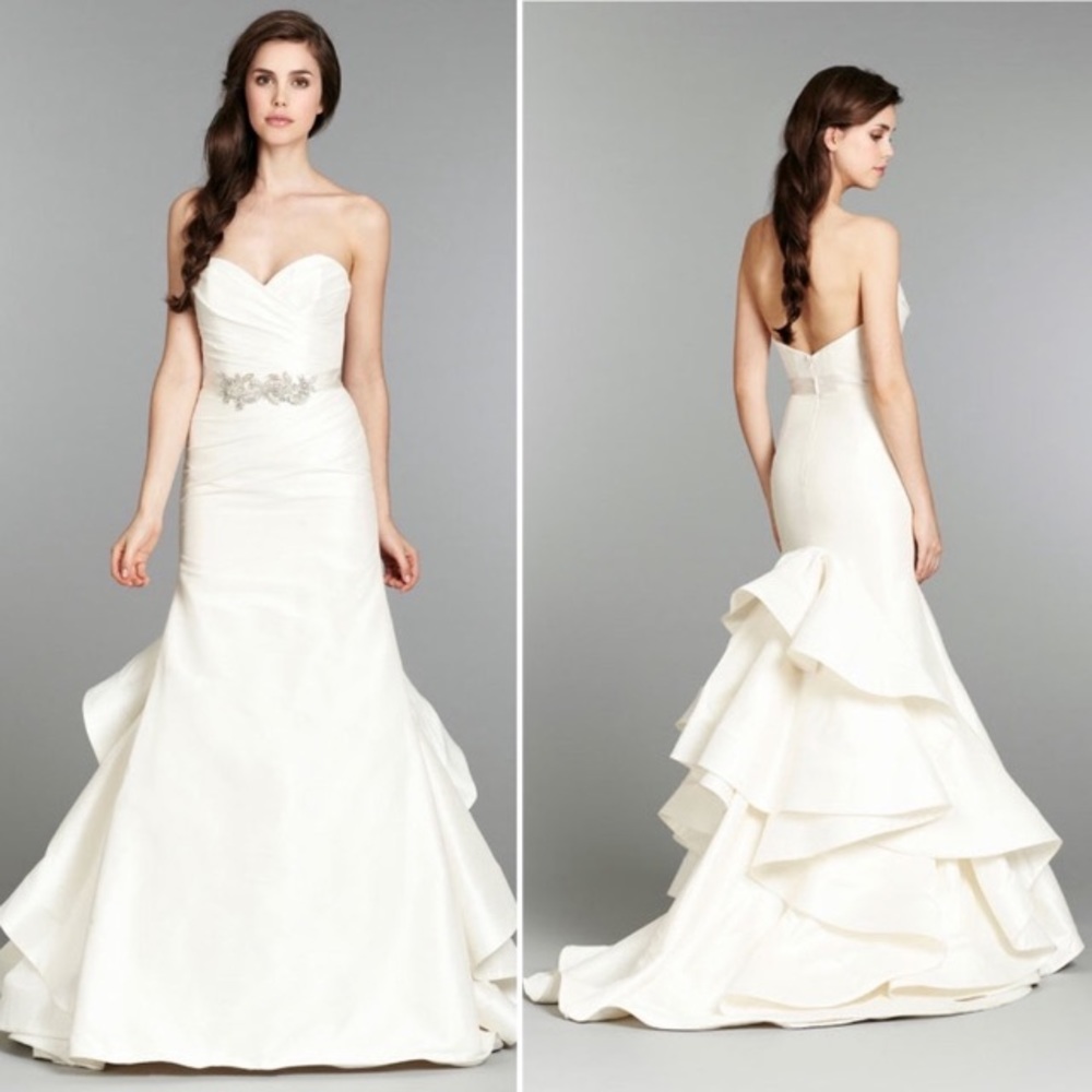 Blush by Hayley Paige Daffodil Ivory Dress Size 6